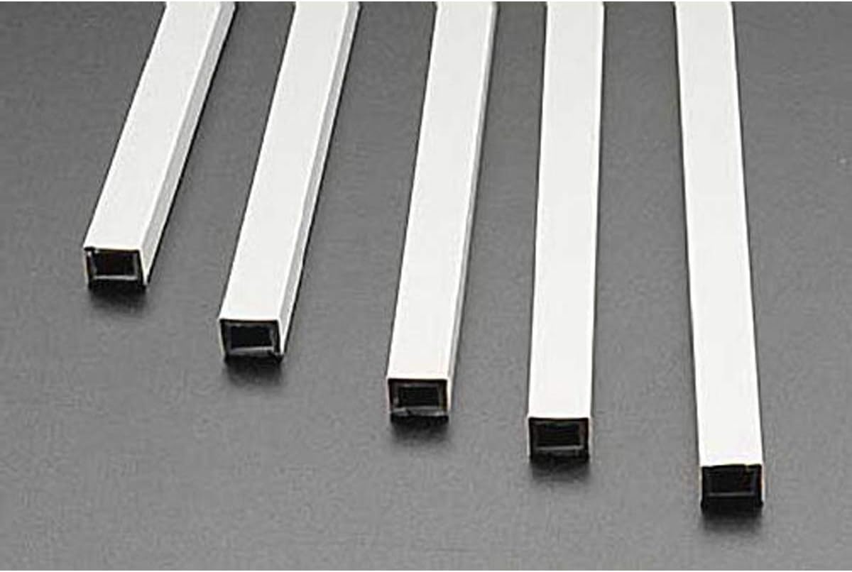 RT-10 - Plastruct - Rectangular Tubing 7.9 x 6.4 x 375mm Grey 5pc
