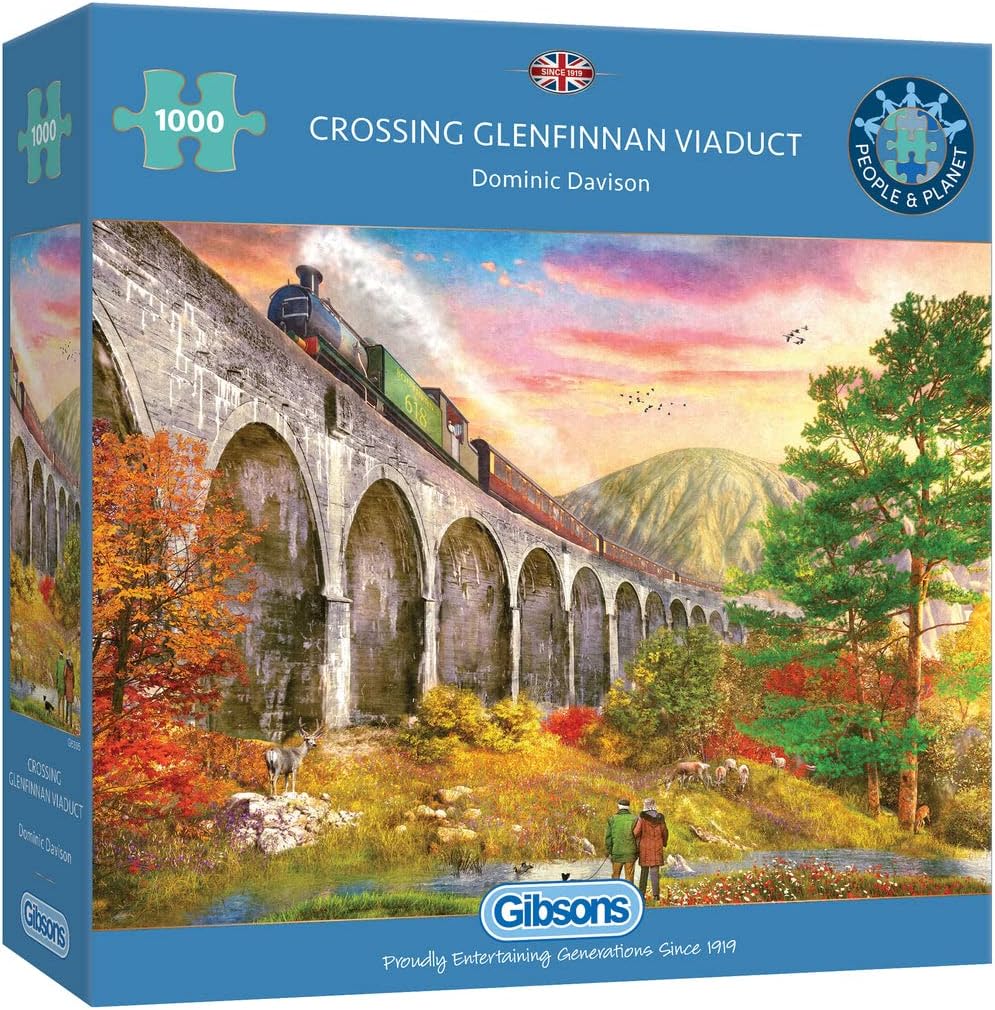 Gibsons - 'Crossing Glenfinnan Viaduct' 1000 piece jigsaw