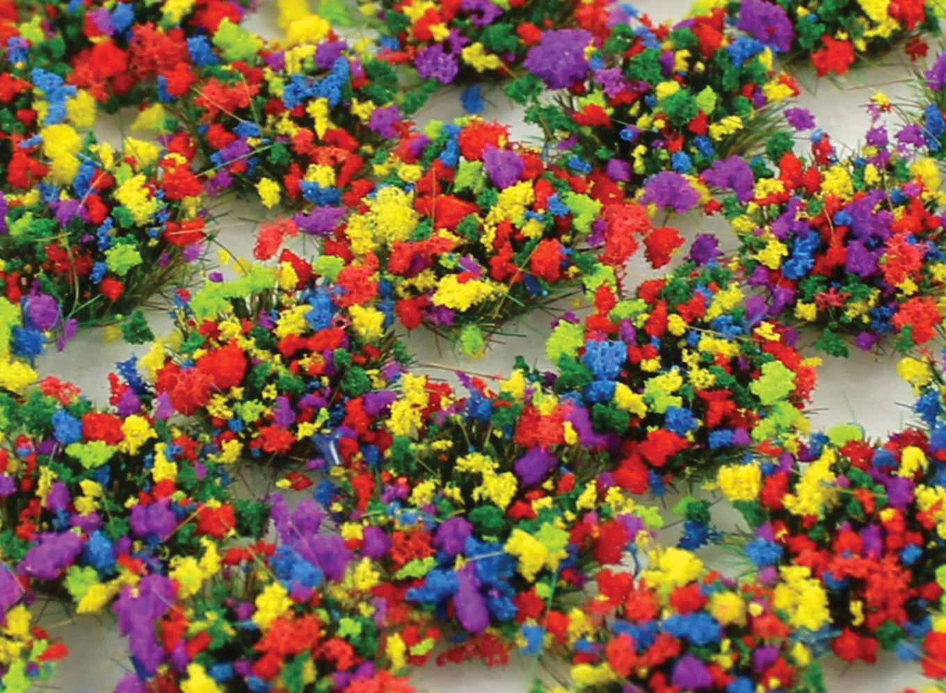 SGTMIX06 - WWScenics 6mm Mixed Flowers Static Grass Tufts x100