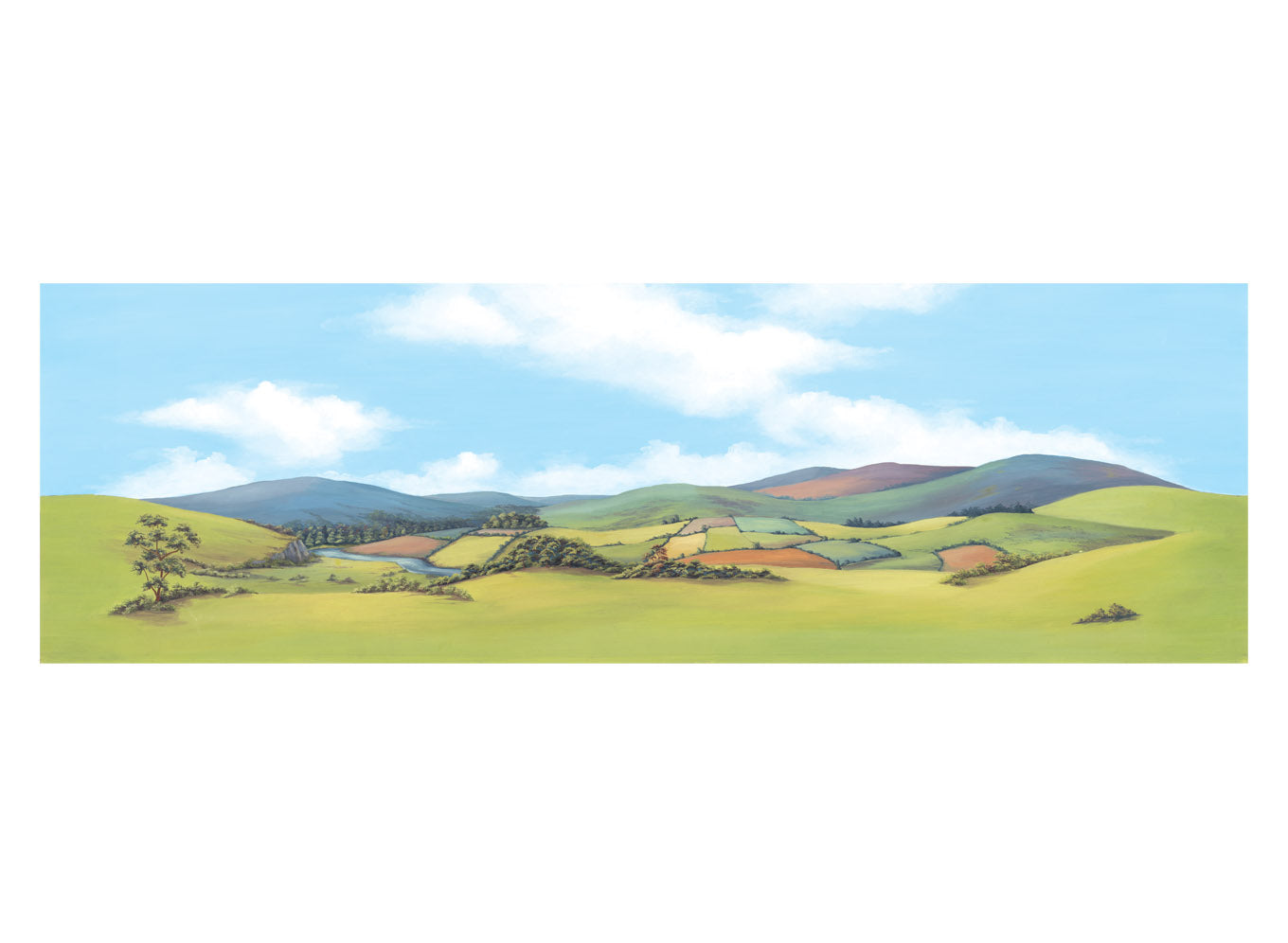Backscene, Mountainous Landscape