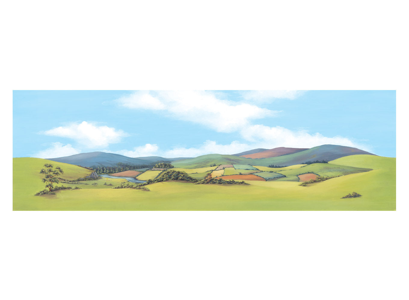 Backscene, Mountainous Landscape