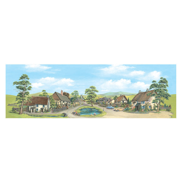 Backscene, Village with Pond