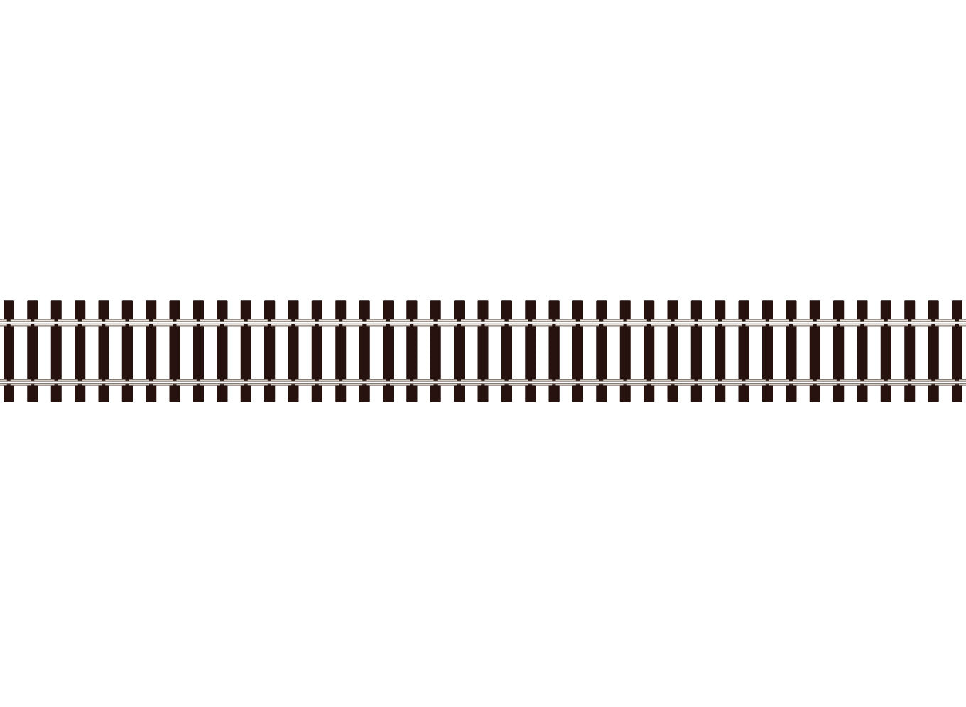 SL-100F Flexible Track, Wooden Sleeper