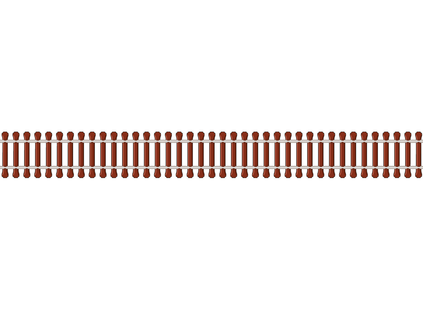 SL-104F Flexible Track, Steel Sleeper