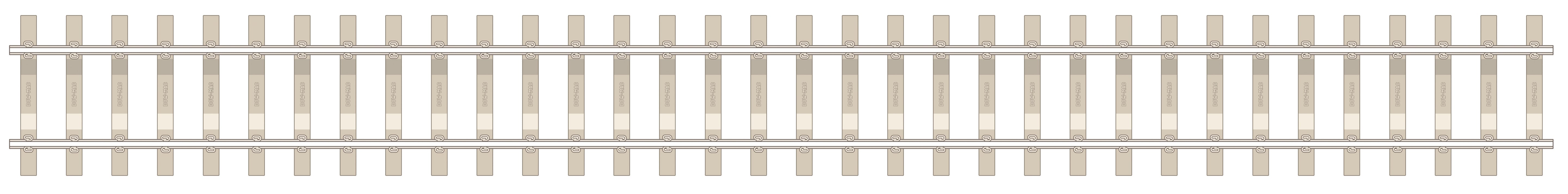 SL702FB - PECO Streamline - O - Code 143 Flexible Track with Concrete Sleeper