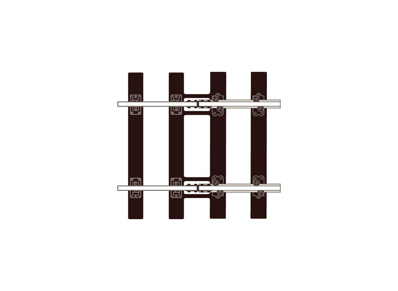 SL-713 'O' Gauge Transition Track Bullhead - Flatbottom (4)