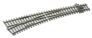SLE187 - PECO Streamline - Code 75 Curved Large Radius Left Hand Turnout Electrofrog