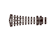 SLE497 - PECO Streamline - OO-9/HOe - Code 80 Medium Radius Y Turnout Electrofrog