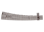 SLE8376 - PECO Streamline - HO Code 83 - #7 Curved Right Hand Turnout Electrofrog
