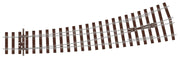 SLU1187 - PECO Setrack - OO/HO - Code 75 Bullhead - Left Hand Curved Turnout Unifrog