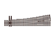 SLU7062 - PECO Streamline - HO Code 70 - #6 Left Hand Turnout Unifrog