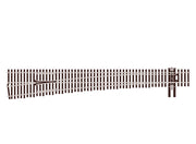 SLU7082 - PECO Streamline - HO Code 70 #8 Left Hand Turnout Unifrog