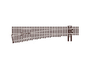 SLU8362 - PECO Streamline - HO Code 83 - #6 Left Hand Turnout Unifrog