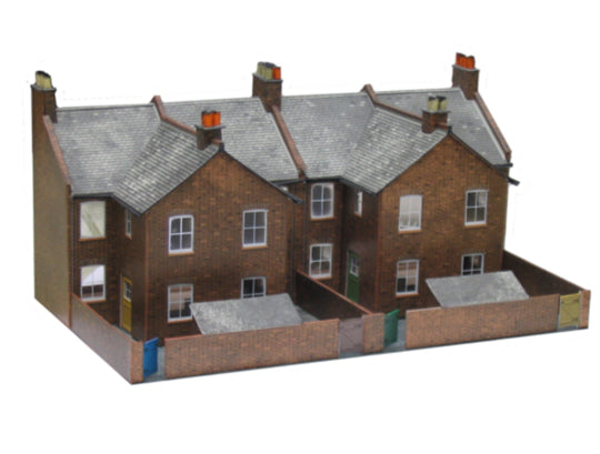 C5 Four Red Brick Terraced Backs