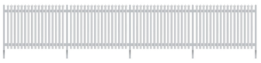 SSM317 - Wills Modern Palisade Fencing (1460mm)