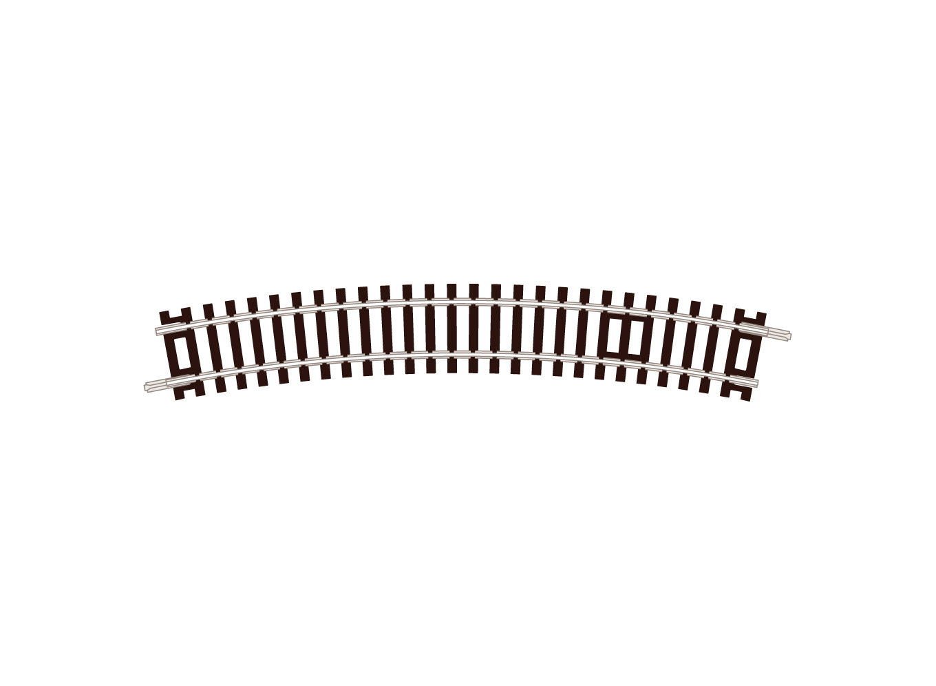 ST14 - PECO Setrack - N - Code 80 - No.2 Radius Standard Curve