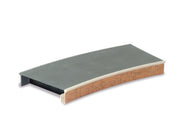 ST292 - PECO Setrack - OO/HO - Platform Curved Unit, Brick Edging