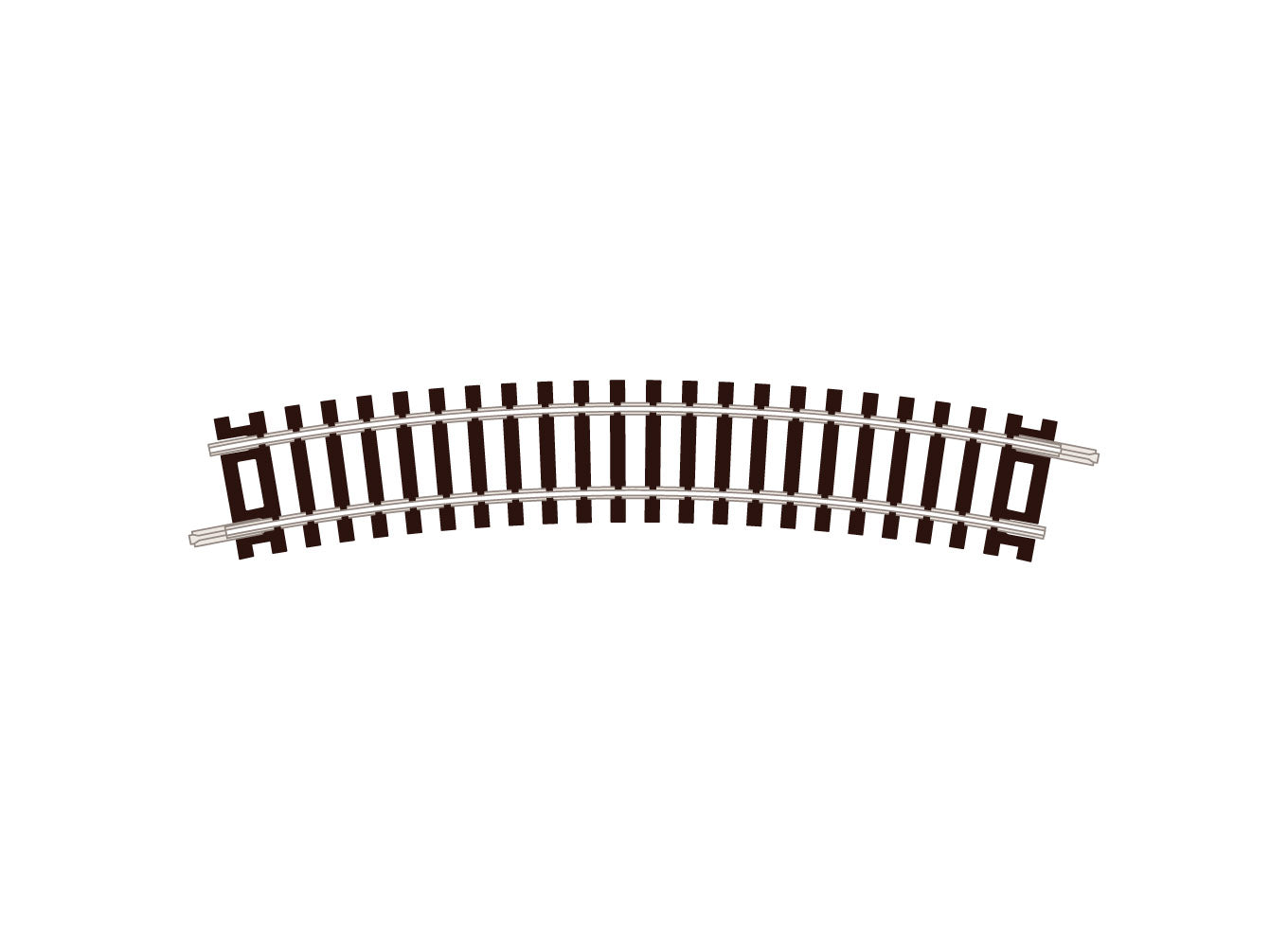 ST3 - PECO Setrack - N - Code 80 - No.1 Radius Standard Curve