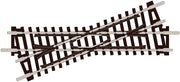 ST50 - PECO Setrack - N - Code 80 - RIght Hand Short Crossing Insulfrog