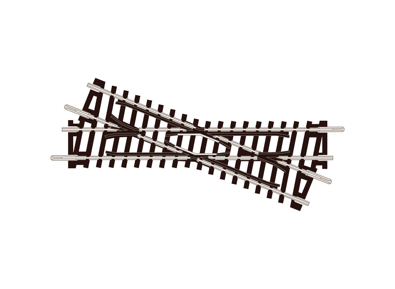 ST51  - PECO Setrack - N - Code 80 - RIght Hand Short Crossing Insulfrog