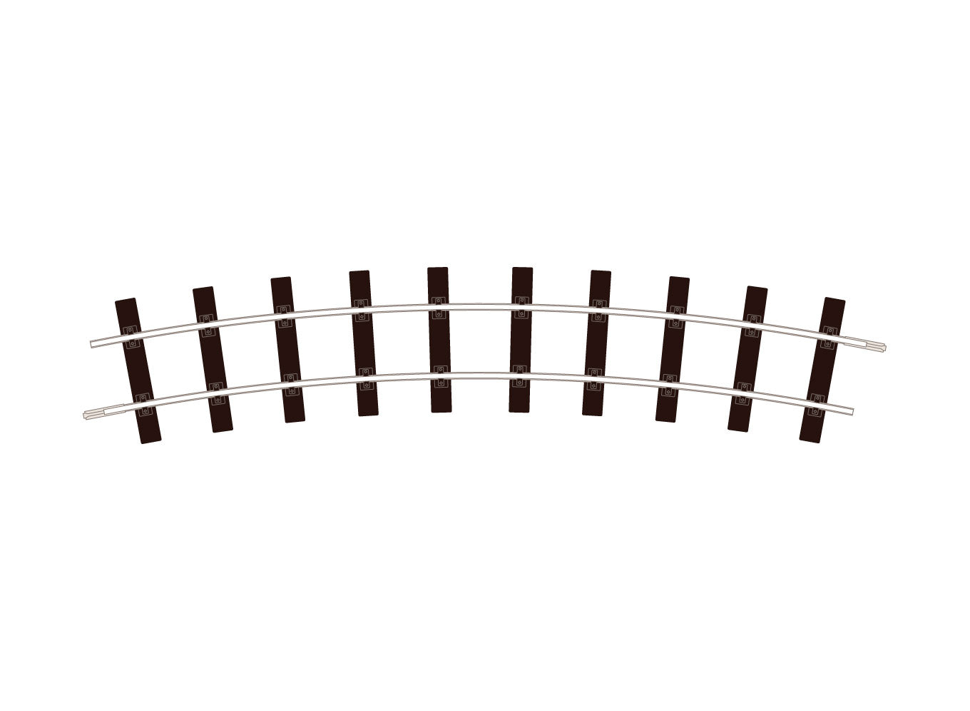 Track C200 No.2 Radius Standard Curve