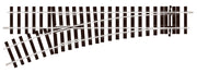 STU751 - PECO Setrack - O - O Gauge Left Hand Turnout