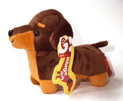 Dachsund Sausage Dog 19cm Soft Toy Brown and Tan