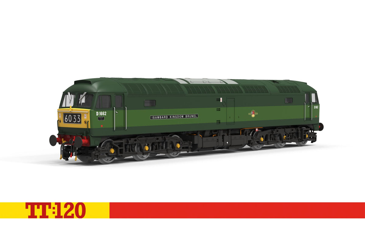 TT3096 - Hornby -TT:120 - BR Two-Tone Green - Class 47 - D1662 'Isambard Kingdom Brunel