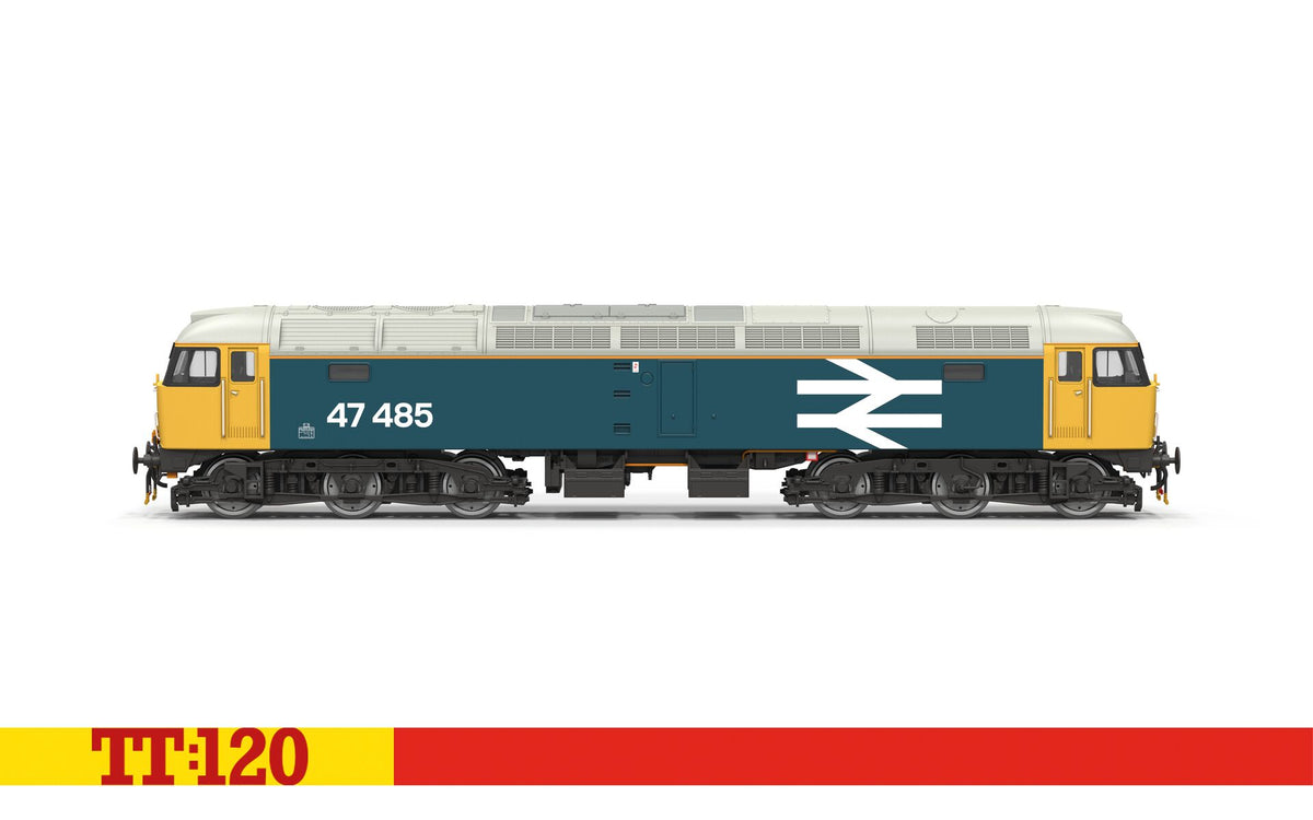 TT3097 - Hornby - TT:120 - BR Large Logo Blue - Class 47 - 47485