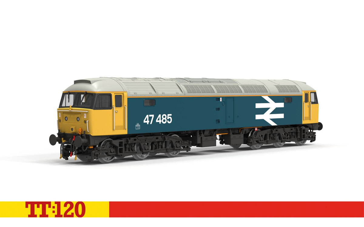 TT3097 - Hornby - TT:120 - BR Large Logo Blue - Class 47 - 47485