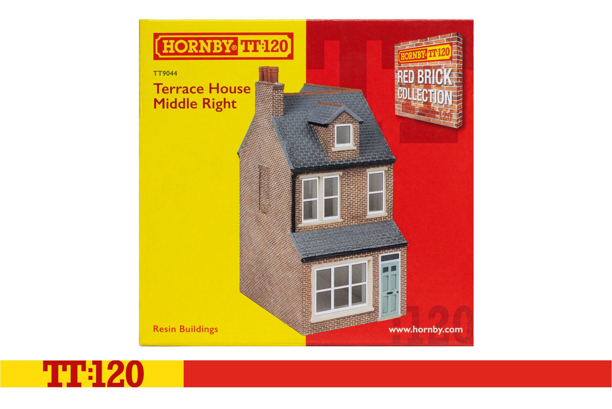 TT9044 - Hornby - TT:120 - Terrace House Middle Right  - Red Brick