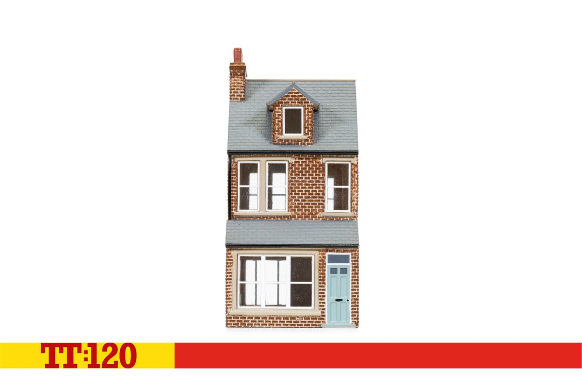 TT9044 - Hornby - TT:120 - Terrace House Middle Right  - Red Brick