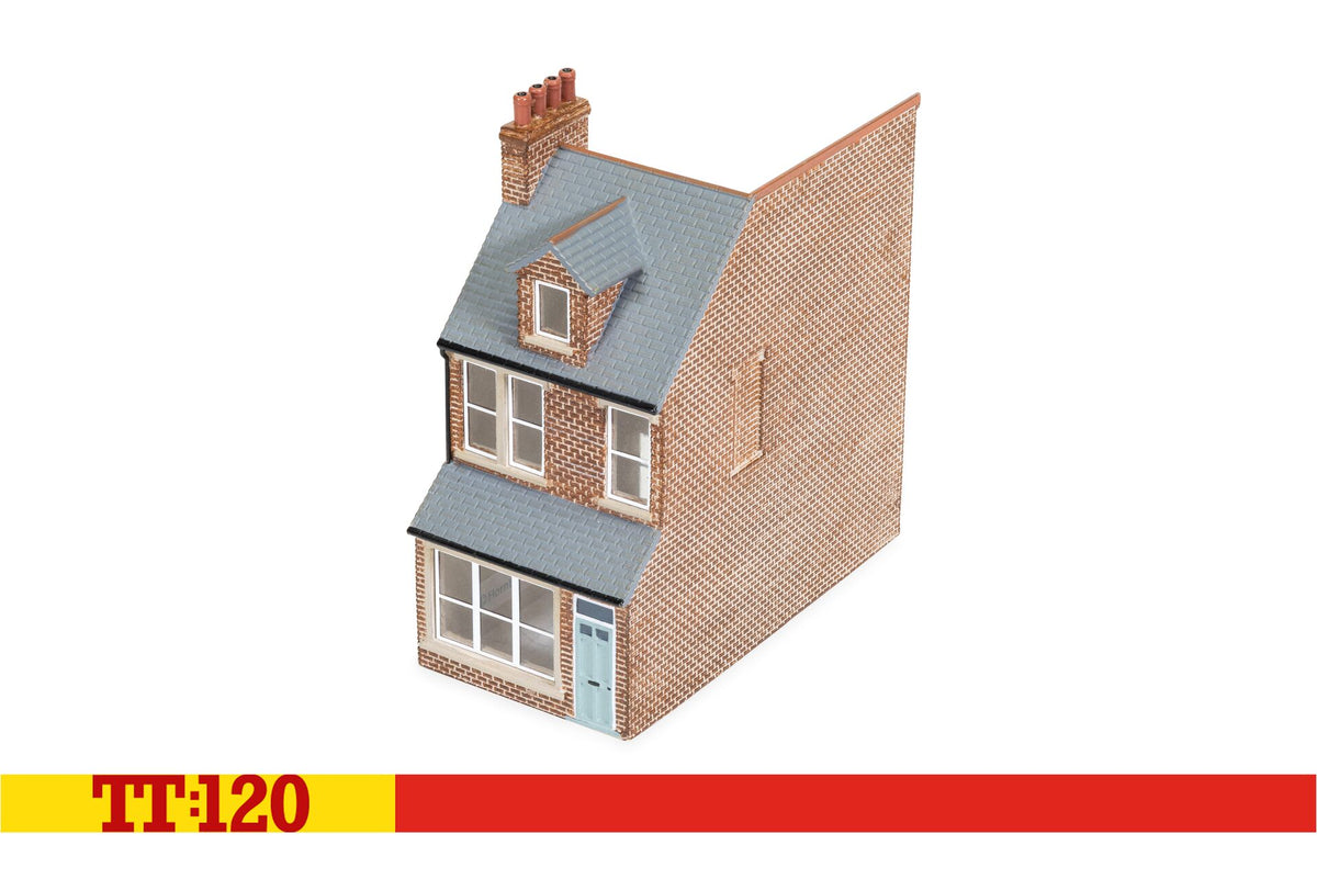 TT9044 - Hornby - TT:120 - Terrace House Middle Right  - Red Brick