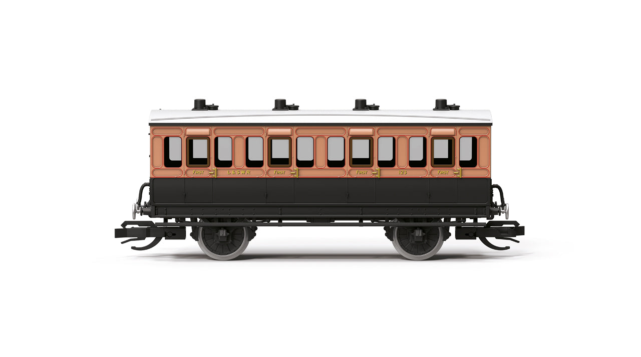 TT4078 - Hornby - TT:120 - LSWR 4 Wheel Coach 1st Class '123'