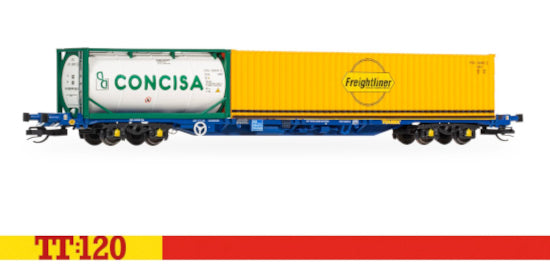 TT6031 Touax KFA Container Wagon with 1x20 & 1x40 Containers SPECIAL OFFER