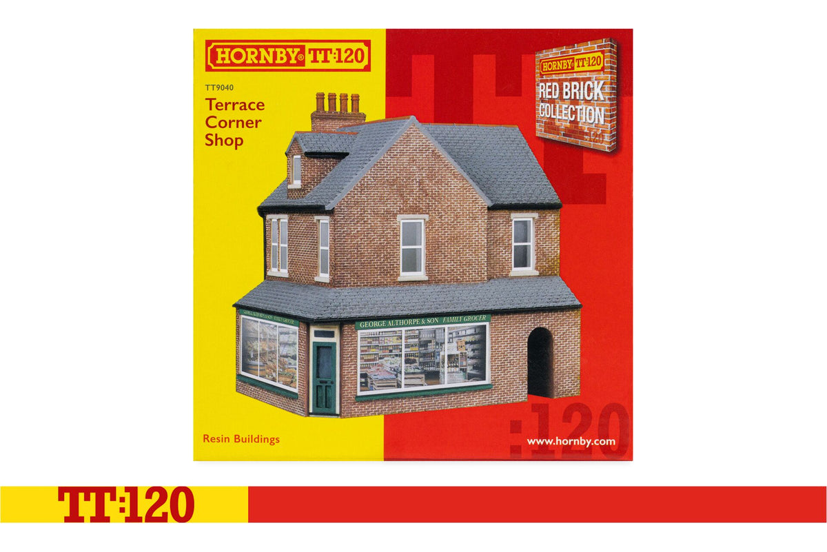 TT9040 - Hornby - TT:120 - Terrace Corner Shop - Red Brick