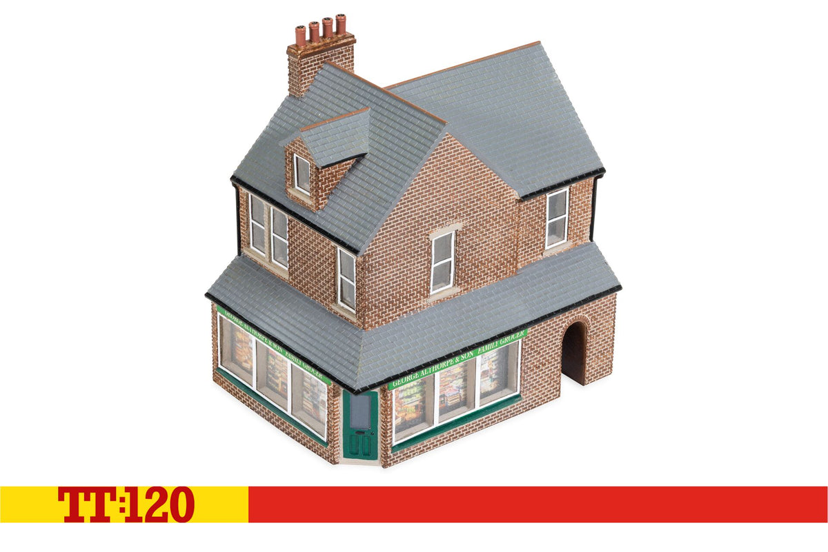 TT9040 - Hornby - TT:120 - Terrace Corner Shop - Red Brick
