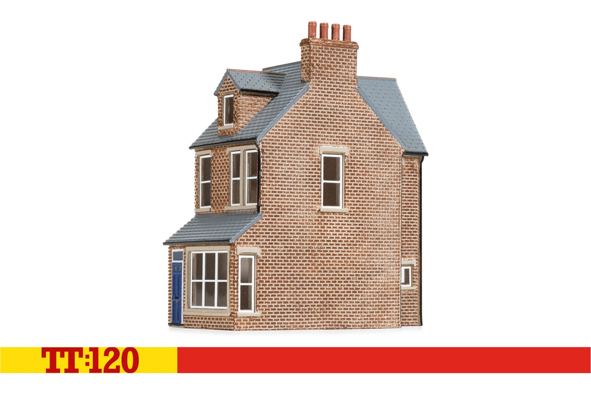 TT9042 - Hornby - TT:120 - End of Terrace House Right - Red Brick
