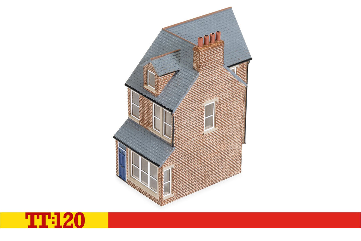 TT9042 - Hornby - TT:120 - End of Terrace House Right - Red Brick