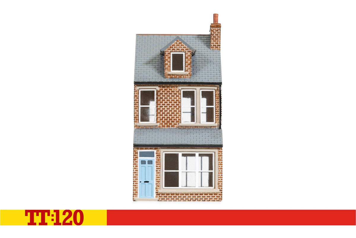 TT9043 - Hornby - TT:120 - Terrace House Middle Left - Red Brick