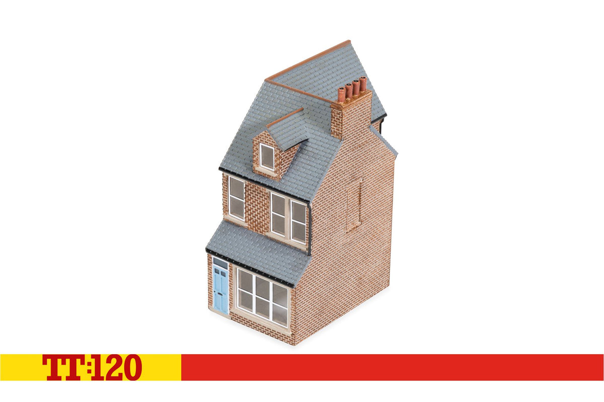 TT9043 - Hornby - TT:120 - Terrace House Middle Left - Red Brick
