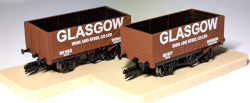 TTC027 Harburn Exclusive 'Glasgow Iron & Steel Co' 7-plank wagon Twin Pack