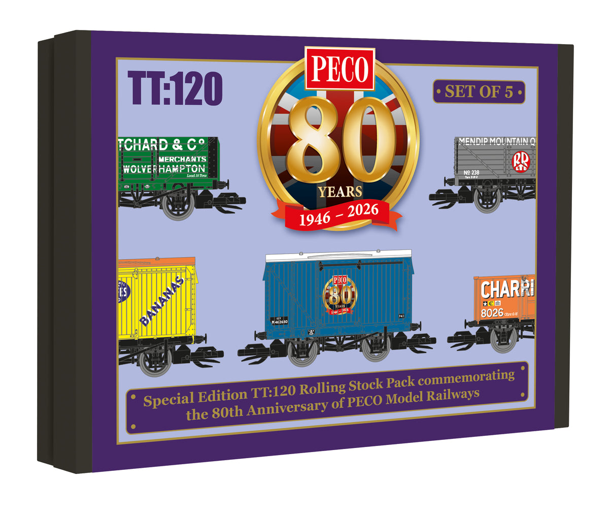 TTR58880 - PECO - TT 80th Anniversary Wagon Pack 2026