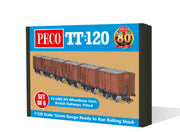 TTR61303 - PECO - TT:120 - LMS/BR 9ft Wheelbase Vans Fitted (Set of 6)