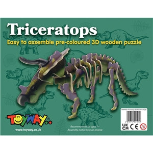 TWW4105 - Toyway - Ttriceratops Dinosaur 3D Puzzle