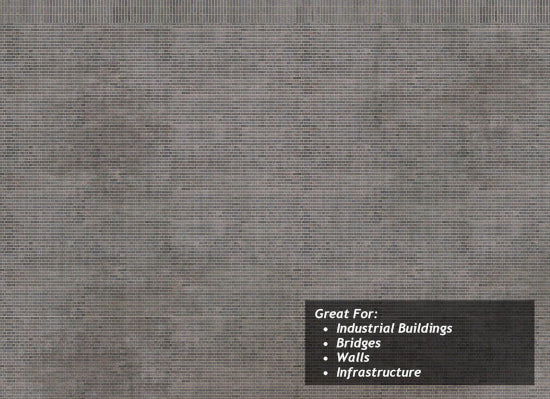 TX105 - Scale Model Scenery - OO/HO - English Bond Blue Engineering Brick Texture Paper (Pack of 5)