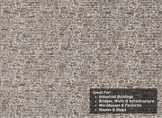 TX272 - Scale Model Scenery - OO/HO - Pointed Brown Stone Texture Paper (Pack of 5)