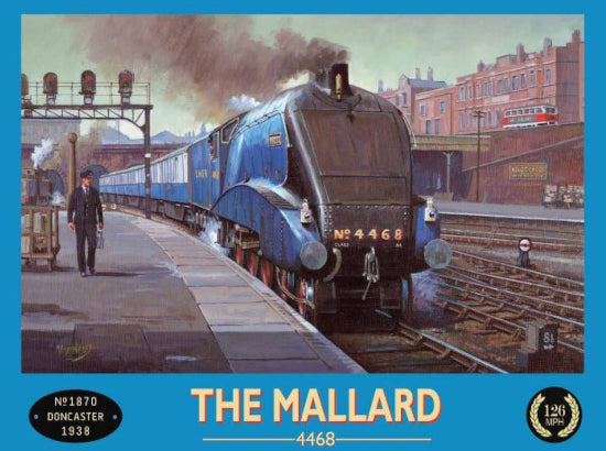 'The Mallard 4468' Metal Wall Sign