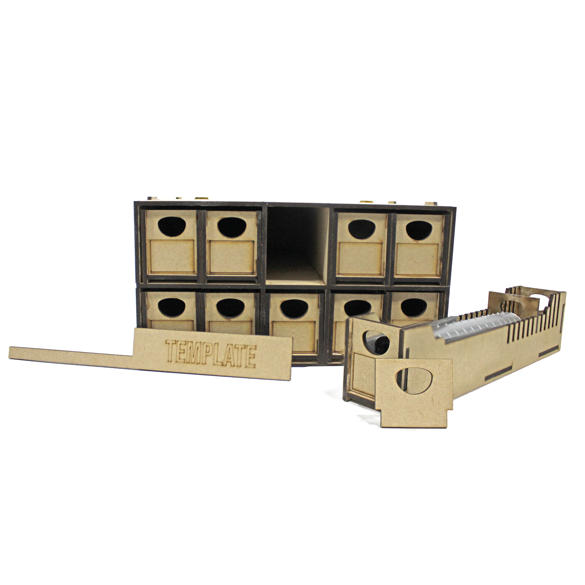 WSLC021 - WWScenics - TT:120/OO-9 Loco Storage Box, 10 Drawers