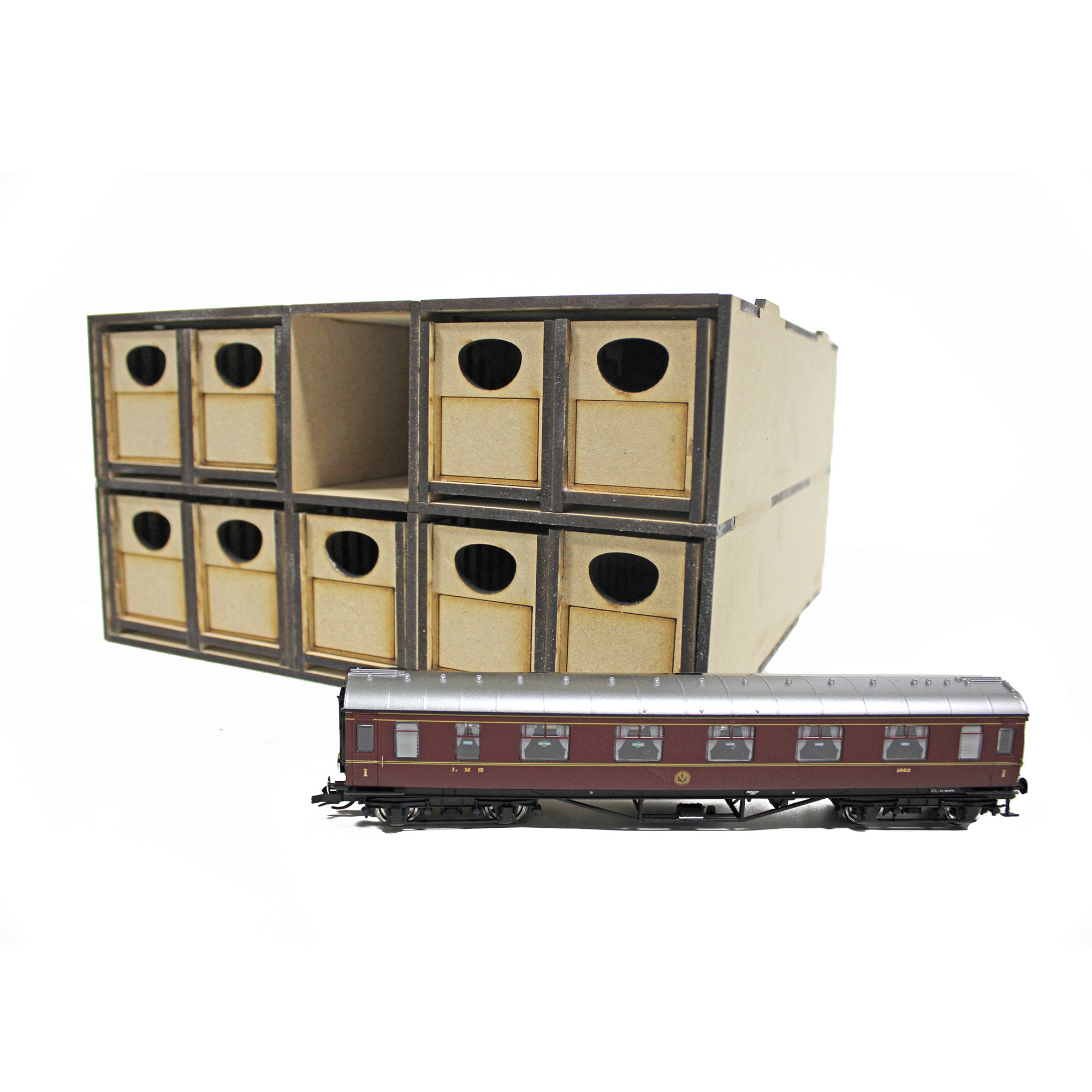 WSLC021 - WWScenics - TT:120/OO-9 Loco Storage Box, 10 Drawers